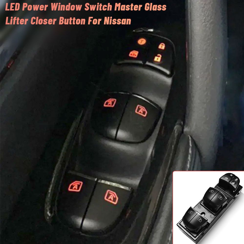 Smart Home Wiser - 日産キャシュカイJ11、エクストレイルT32、ローグ、ムラーノ、セレナC26、C27、パルサーC13用カーウィンドウコントロールスイッチ、ガラスリフター、ウィンドウクローザー