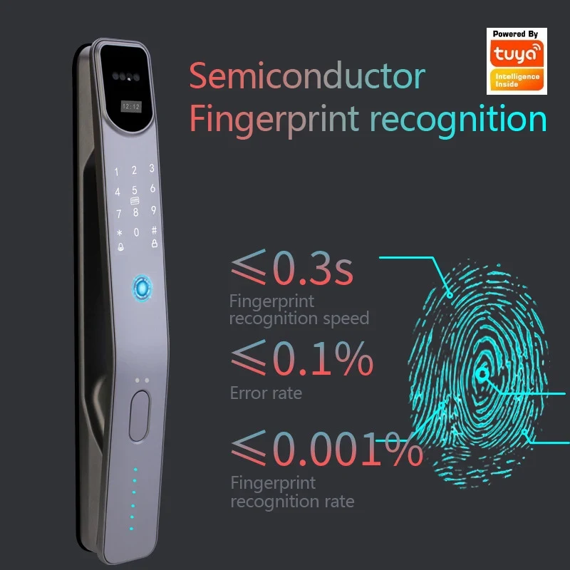 Wi-Fi対応顔認識スマートロック、安全な家庭用防犯ドア、猫 - Smart Home Door Lock のレビューと価格