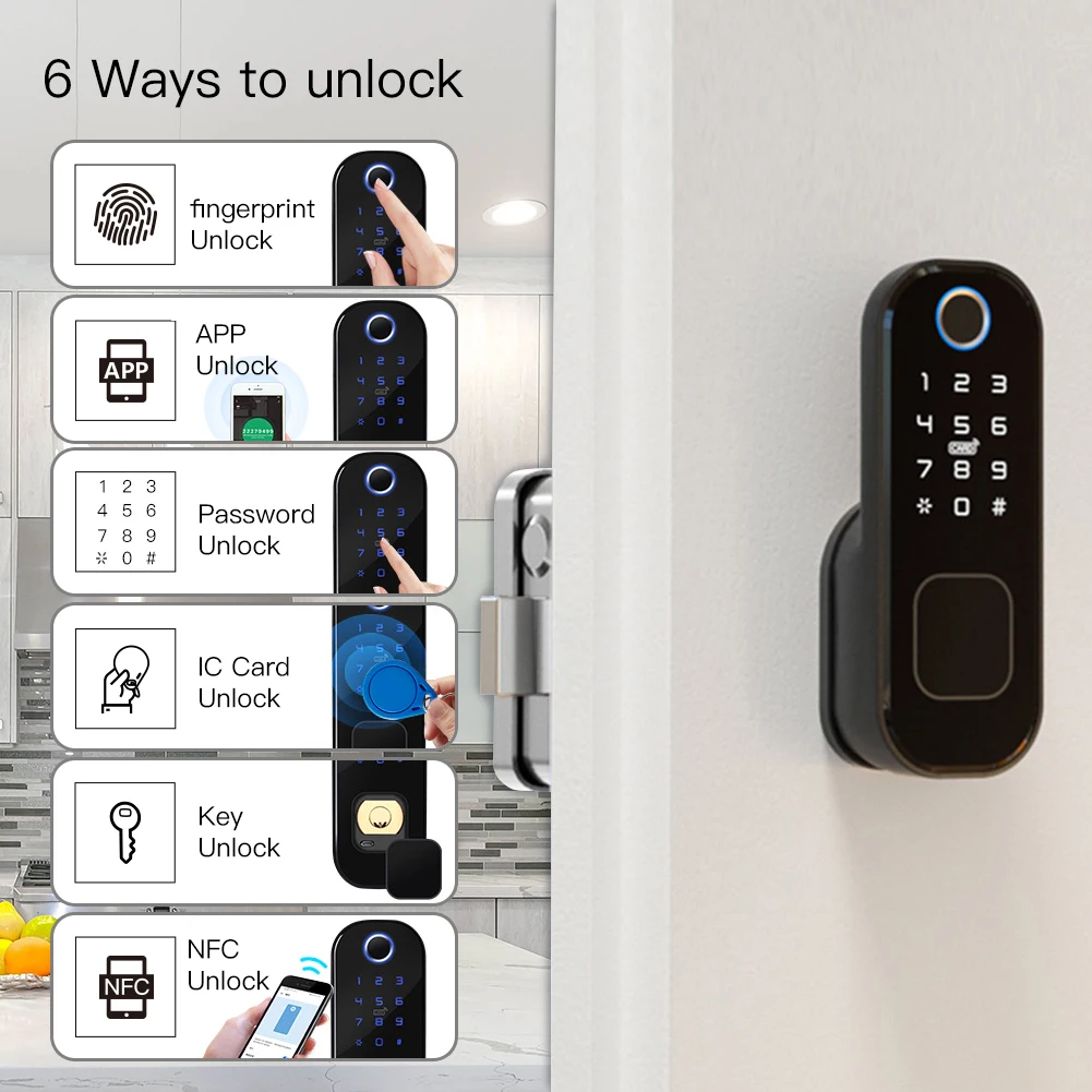 あなたのもの-Wi-Fiを備えたスマート指紋ドア,家,ホテル - Smart Home Door Lock のレビューと価格