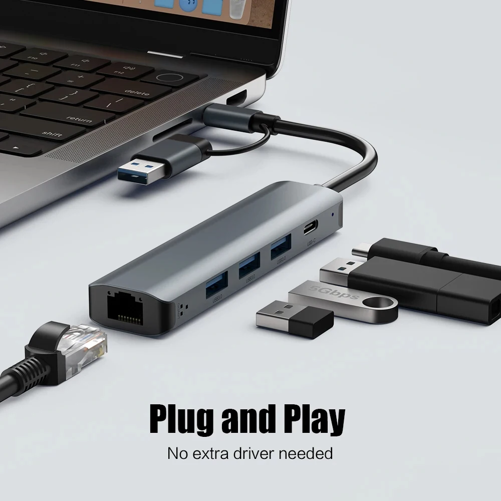 5 in 2 USB-C ハブ、拡張ドック、マルチポートアダ - Smart Home Hub 2 のレビューと価格