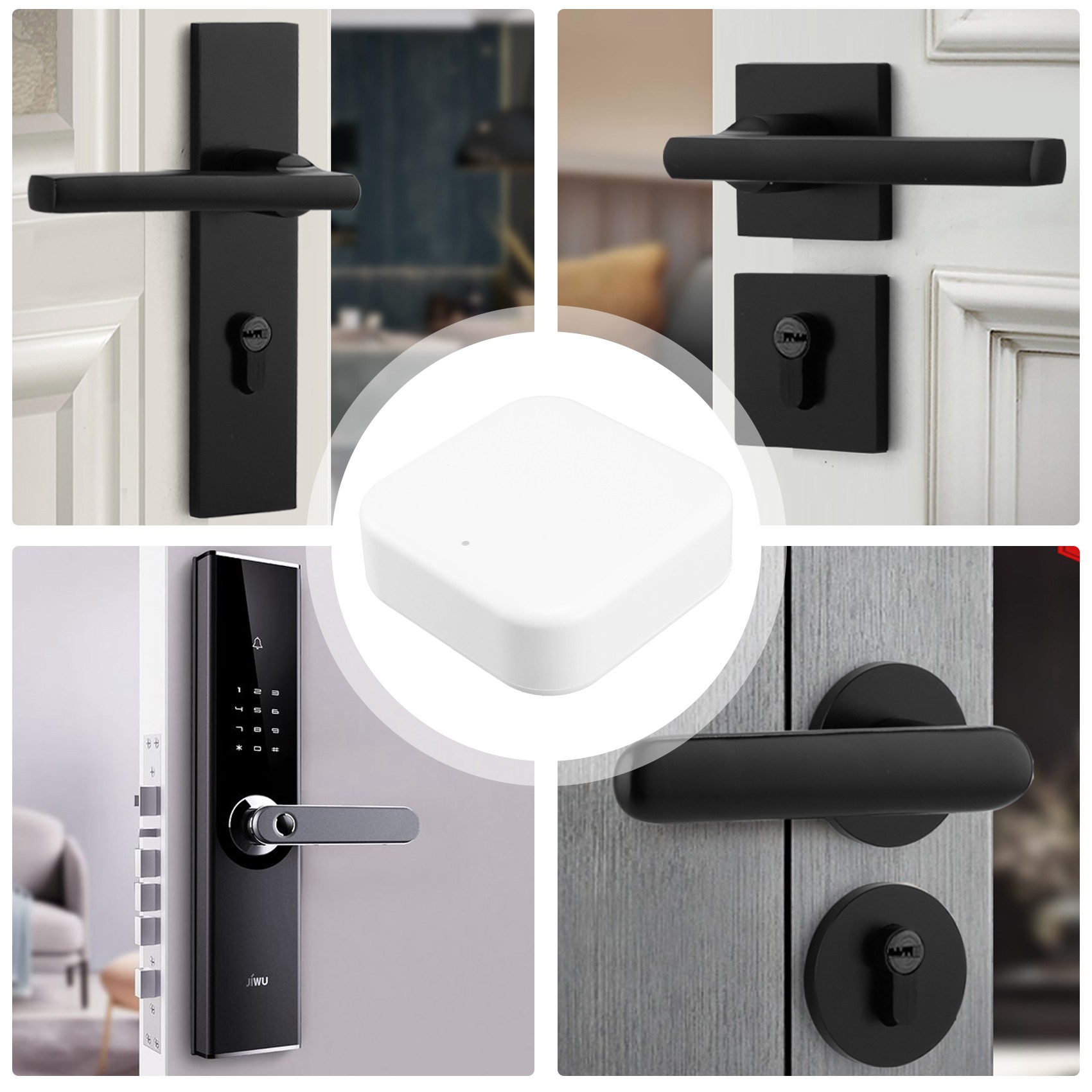 Bluetooth Wifiゲートウェイ 指紋パスワード ス - Smart Home Door Lock のレビューと価格