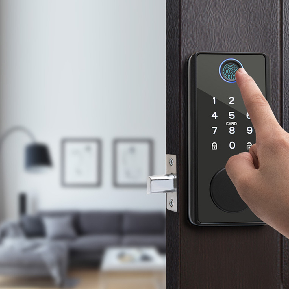 Tuyaアプリ対応、リモコン操作可能なドアロック。鍵と指紋認 - Smart Home Door Lock のレビューと価格