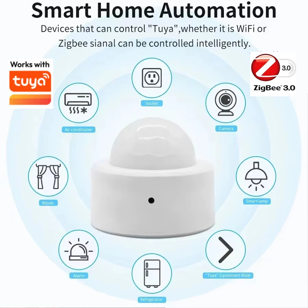 Zigbee対応、Tuya PIRモーションセンサー、赤外線 - Smart Home Wiser のレビューと価格